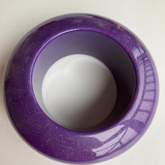 Chunky sparkly purple Marc Jacobs bangle - Picture 2 of 3